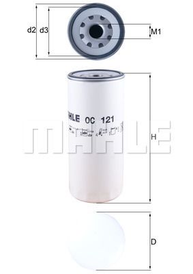 FILTRO DE ACEITE - OC121