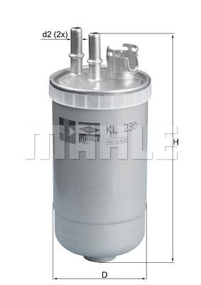 FILTRO DE COMBUSTIBLE - KL230