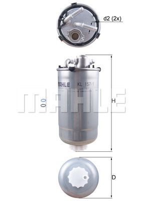 FILTRO DE COMBUSTIBLE - KL157/1D