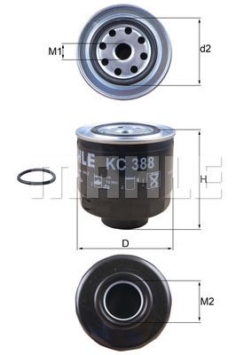FILTRO DE COMBUSTIBLE - KC388D