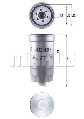 FILTRO DE COMBUSTIBLE - KC103
