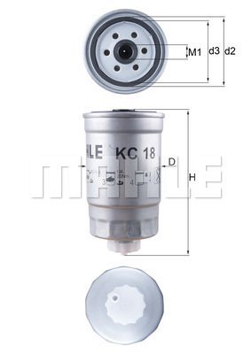 FILTRO DE COMBUSTIBLE - KC18