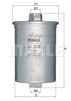FILTRO DE COMBUSTIBLE - KL204