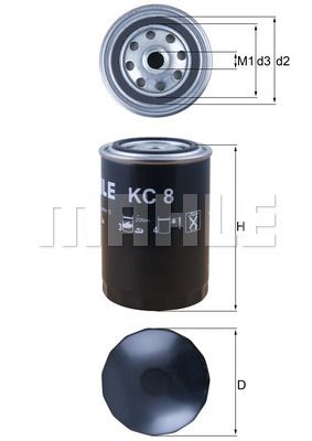 FILTRO DE COMBUSTIBLE - KC8