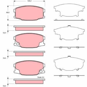 TRW PASTILLAS DE FRENO - GDB3388