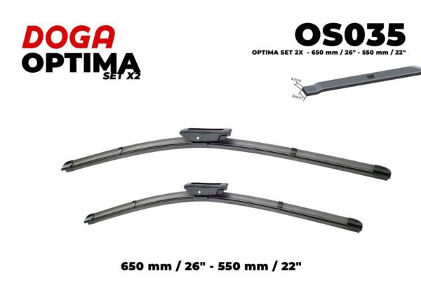 SET 2X - 650 mm/26" - 550 mm/22" - OS035