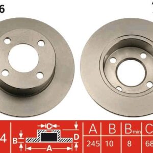 TRW JGO DISCO PRECIO UNIDAD S DE FRENO - DF1526