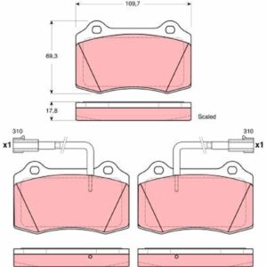 TRW PASTILLAS DE FRENO - GDB1519