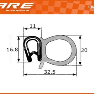 GOMA ESTANQUEIDAD PUERTA P.205/405 - PF010