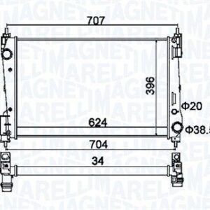 BM1512 - RADIADOR DE MOTOR - 350213000000