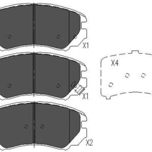 JUEGO DE PASTILLAS DE FRENO - KBP3008