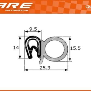 GOMA ESTANQUEIDAD PUERTA UNIVERSAL - PF007