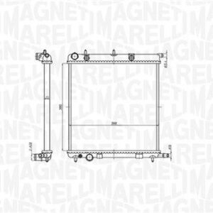 BM819 - RADIADOR DE MOTOR - 350214000000