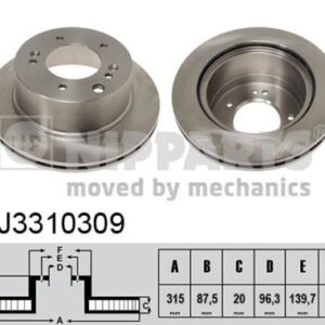 DISCO DE FRENO - J3310309