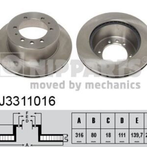 DISCO DE FRENO - J3311016