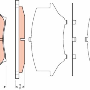 TRW PASTILLAS DE FRENO - GDB3401