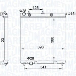 BM1537 - RADIADOR DE MOTOR - 350213000000