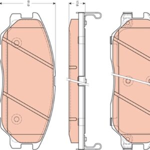 TRW PASTILLAS DE FRENO - GDB3412