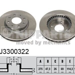 DISCO DE FRENO - J3300322