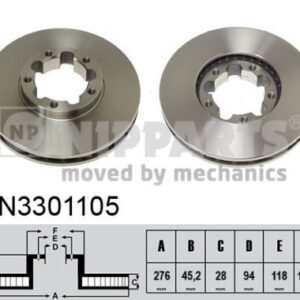 DISCO DE FRENO Â¡Â¡Ojo 5 taladros!! - N3301105