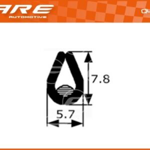 BURLETE PVC FLEXIBLE (ADHESIVO) - PF004