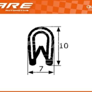 BURLETE PVC FLEXIBLE (ALMA METALIC) - PF002