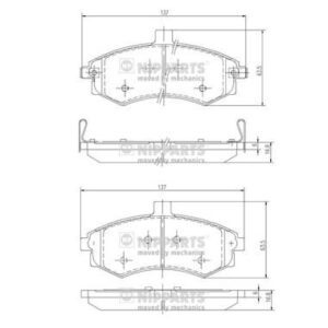 JUEGO DE PASTILLAS DE FRENO - J3600535