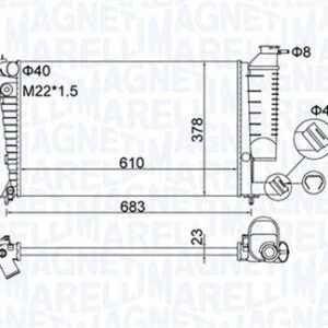 BM1895 - RADIADOR DE MOTOR - 350213000000