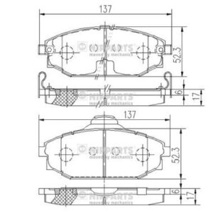 JUEGO DE PASTILLAS DE FRENO - J3600523