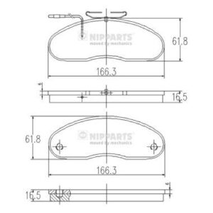 JUEGO DE PASTILLAS DE FRENO - J3601081
