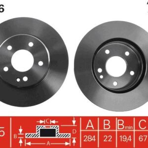 TRW JGO DISCO PRECIO UNIDAD S DE FRENO - DF2656