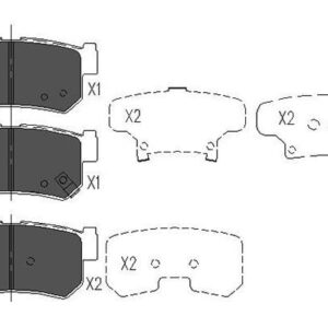 JUEGO DE PASTILLAS DE FRENO - KBP7501
