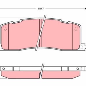 TRW PASTILLAS DE FRENO - GDB1138