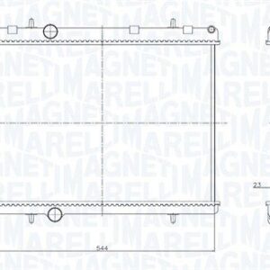 BM1678 - RADIADOR DE MOTOR - 350213000000