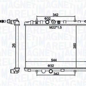 BM1561 - RADIADOR DE MOTOR - 350213000000