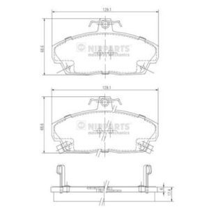 JUEGO DE PASTILLAS DE FRENO - J3604031