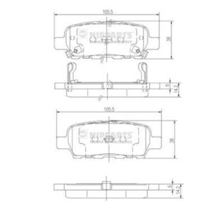 JUEGO DE PASTILLAS DE FRENO - J3611044