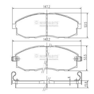 JUEGO DE PASTILLAS DE FRENO - J3600521