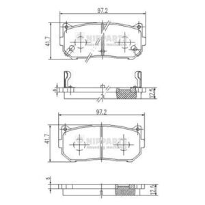 JUEGO DE PASTILLAS DE FRENO - J3610301