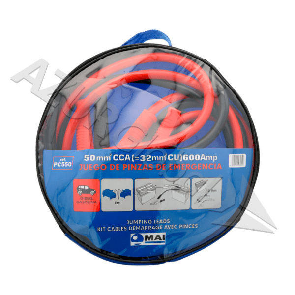 JUEGO CABLES DE EMERGENCIA 600A 5M - PC550