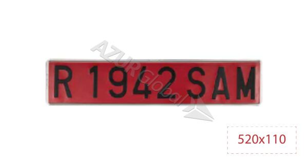 PL. REMOLQUE EUROPLACA 520X110X1,35 STD - 020S1WS50SS
