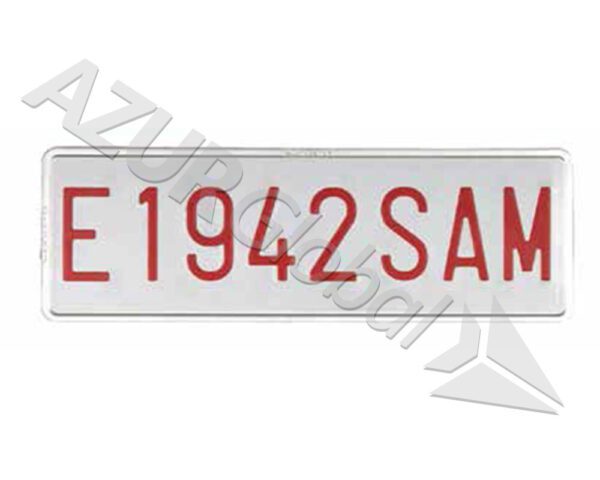PL. VEHICULO ESP EUROPLACA 340X110X 1,35 STD - 020S1ZS34SS